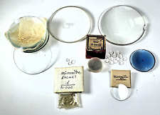 LOT OF ANTIQUE LENS LENSES for MICROSCOPE or OTHER 0.4 to 7 cm 19th Century