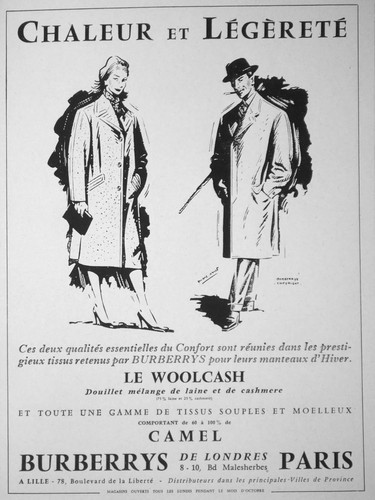 Publicité burberrys manteaux - publicitÉ,