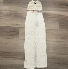 Coogi Dress White Gold Halter