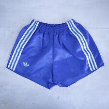 ADIDAS VENTEX VINTAGE SHORTS GLOSS SPRINTER NYLON SHINY PANTS RETRO BLUE SIZE 3