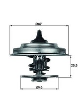 MAHLE Thermostat, liquide de
