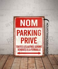 Plaque métal vintage Parking