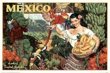Affiche publicitaire Mexico, Land of Tropical Spendor (120 x 80 cm)