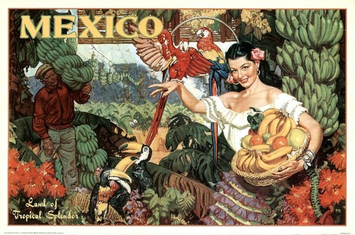Affiche publicitaire mexico - affiche,