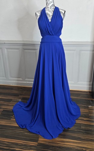 Robe soirée bleu royal - bleu,