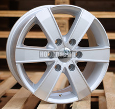4X Roues 16" 6 rayons 1250kg ARGENT 6X130 convient pour Mercedes Sprinter...