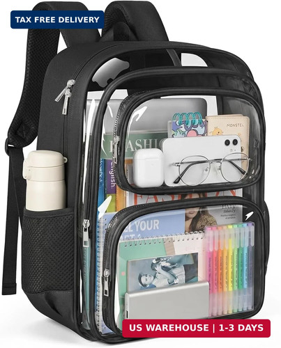 Heavy duty clear backpack - duty,