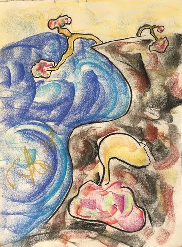 Pastel art contemporain - ,