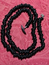 Vintage Samuel Coraux murano art  glass  Statement necklace 42"