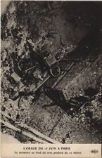 CPA PARIS ORAGE DU 15 JUIN Le Taximetre (999208)