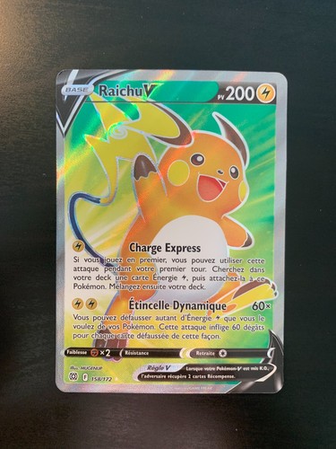 Carte pokémon raichu v - carte,