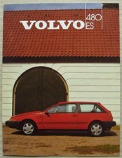 VOLVO 480 ES Car Sales Brochure c1987 #521/9/6/5M