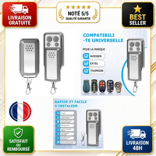 Télécommandes portail garage