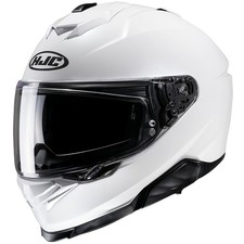 Casque intégral HJC i 71 blanc massif casque moto pare-soleil ECE22.06