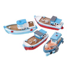  4 Pcs Bateau De Pêche En