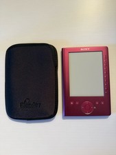 Sony E Reader Tablet PRS-300 Pink Excellent Shape Rare Vintage Bundle