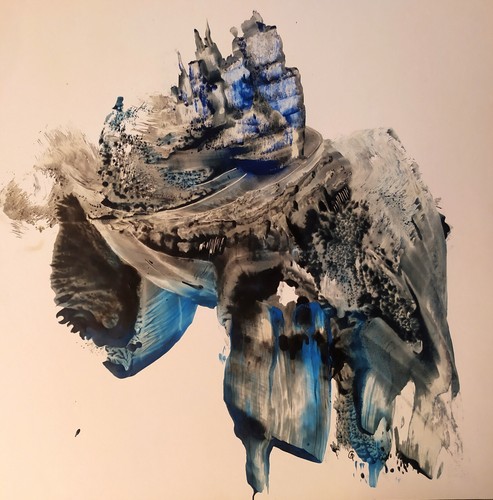 Tableau art abstrait cire - art,