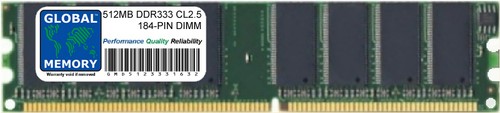 512mb ddr 333mhz pc2700 ram - 333mhz,