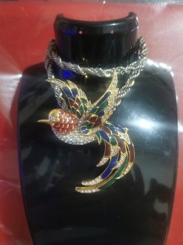 Grande broche oiseau - , du