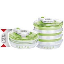 Déshydrateur d'aliments pliable plateaux de 6 x 30 cm, 2 niveaux de puissance 40