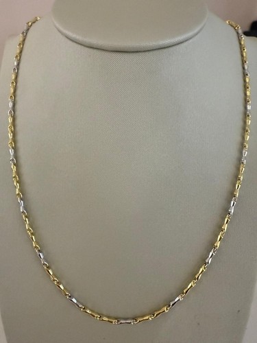 18k jaune blanc chaîne - 18k, or
