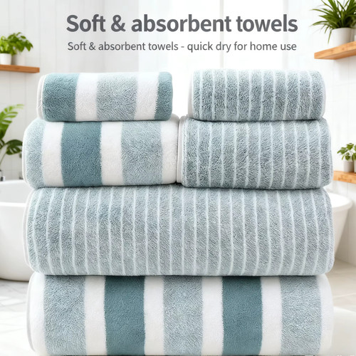 Lot serviettes bain coton - lot, de