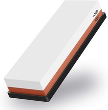 Pierre à Aiguiser 2 en 1 400/1000 Grains Double Face Eau Pierres à Affûter Pr