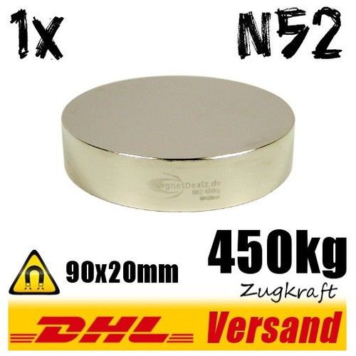 Aimant néodyme 90x20mm n52 - aimant,