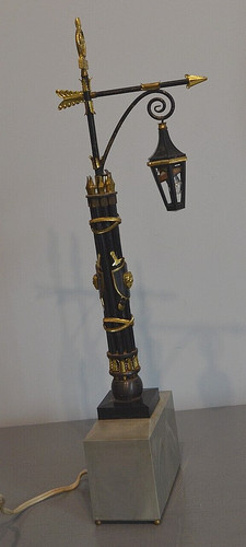 Ancienne lampe réverbère - ancienne,
