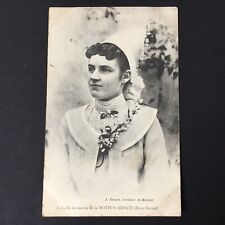 Old postcard 79 wedding costume headdress bride de la Motte St Heraye 1906 postcard