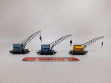 3X Märklin H0 AC Grue Wagon Marchandises Krupp-Ardelt 6804 DB #DU789-1