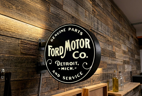 Enseigne lumineuse ford motor - enseigne,