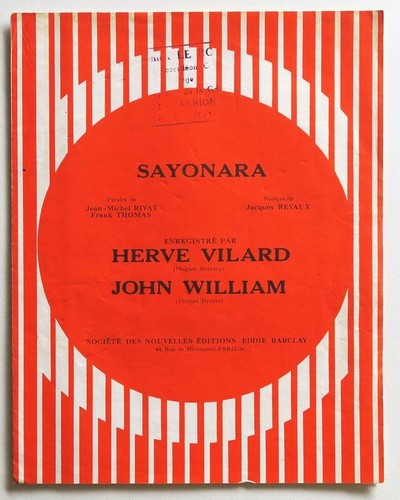 Partition vintage sheet music