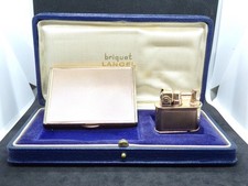 LANCEL coffret fumeur étui à cigarettes Briquet essence lighter petrol Feuerzeug