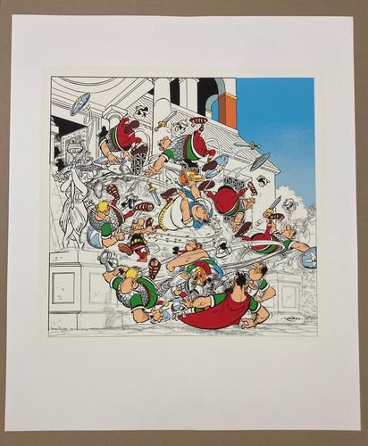 Sérigraphie astérix uderzo - sérigraphie,