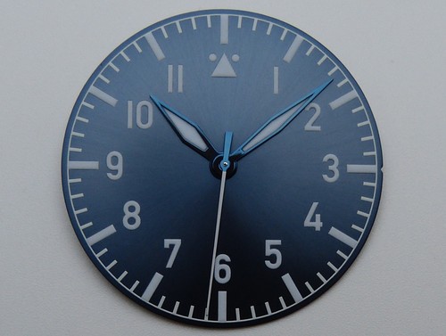 Cadran aiguilles blue flieger - cadran,
