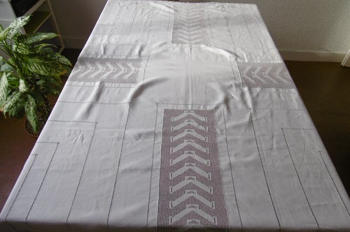 Nappe rétro lin avec - rétro, en