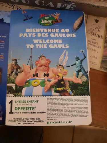 Billet parc astérix enfant - astérix,