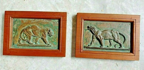 Plaques bronze art deco