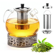 Theiere En Verre Avec Réchaud