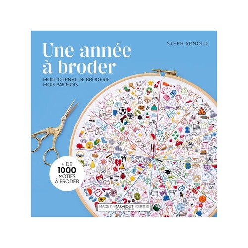 Livre broderie une année - livre,