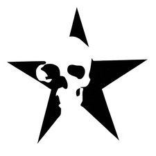 2 x autocollants Skull Retro