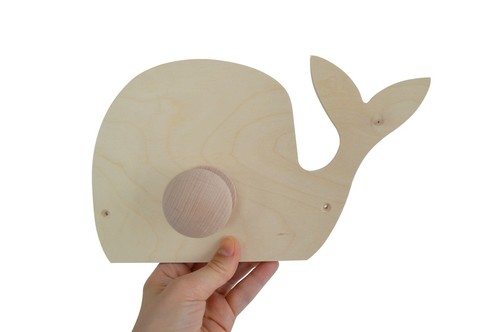 Patère porte manteau baleine - porte,