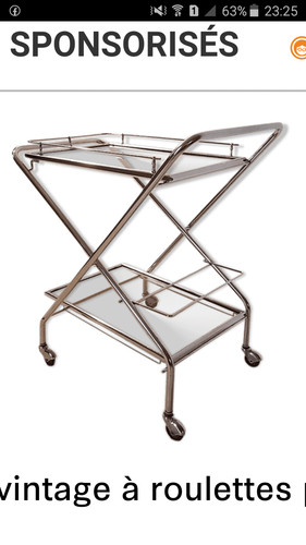 Table vintage pliable - pliable, avec