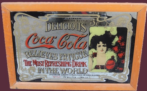 Miroir publicitaire coca - publicitaire,