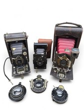 Lot 3 Appareils Photo Kodak Anciens Debut XXe Et 3 Obturateurs