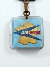 KEYCHAIN - Bourbon - AIR INTER - Domestic Airlines - Vintage 1960s