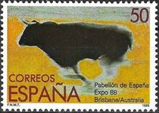 Timbre Animaux Mammifères Bovins Taureau Espagne 2569 ** (74904FE)