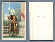 Un Zouave Pontifical, ca. 1865 (Guardia Svizzera Pontificia)  CDV vintage albume