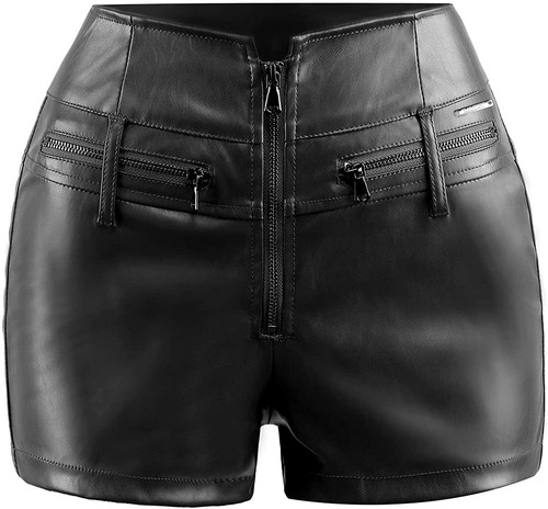 Shorts cuir agneau - shorts, en